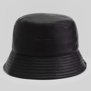 Daily Paper Black Lobucket Hat Fake Leather Faux Leather
